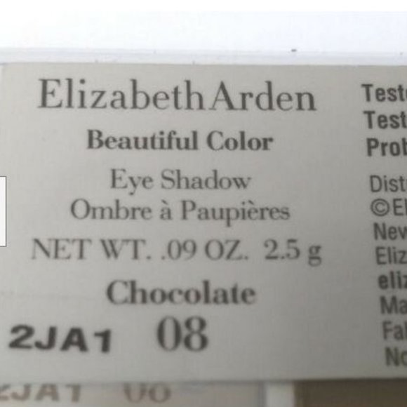 4 Elizabeth Arden Beautiful Color Eye Shadow Testers Chocolate 08 .36oz total - Picture 2 of 2